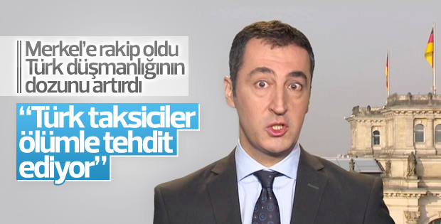 Almanya'da Cem Özdemir'e tepki gösteren Türk taksici