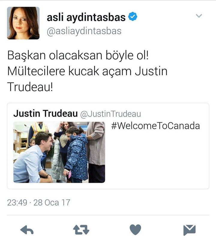 Nevşin Mengü'nün Trudeau hayranlığı
