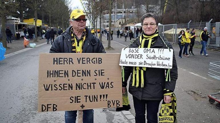Dortmund taraftarı ayaklandı