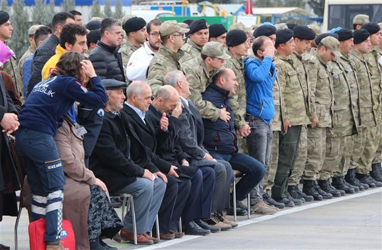 El Bab'da şehit olan askerlerin cenazeleri gönderildi