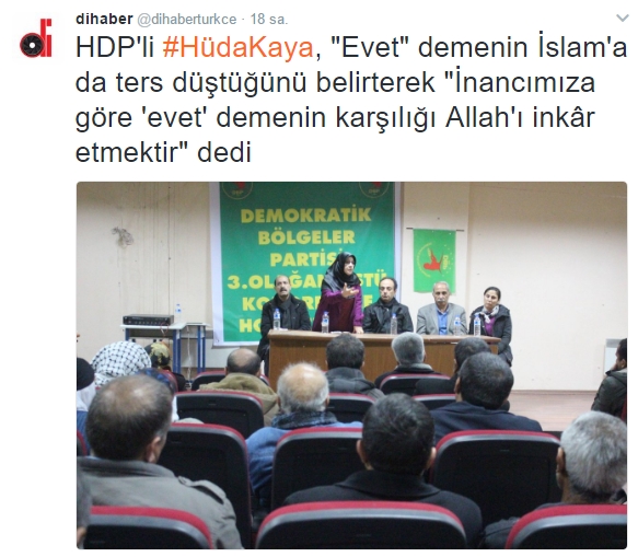 Hüda Kaya sözlerinin çarpıtıldığını söylüyor