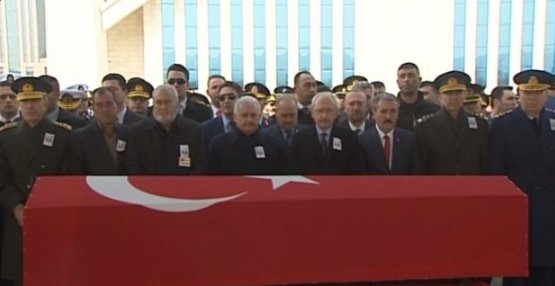 Liderler El Bab şehidinin cenazesine katıldı