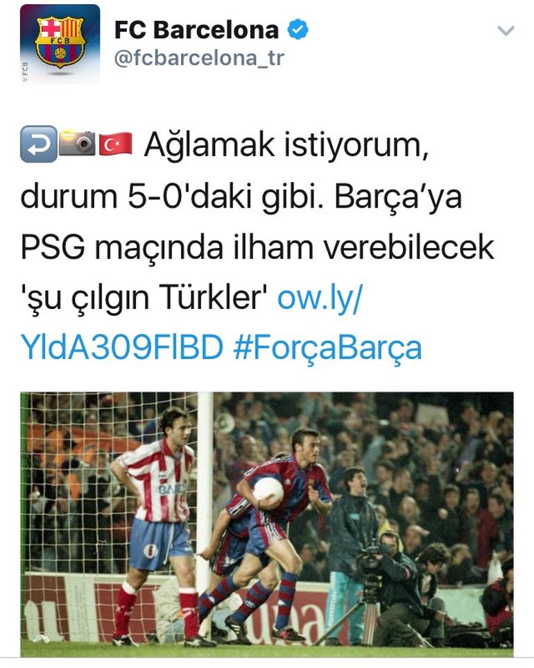 Barcelonadan Galatasaraya mesaj