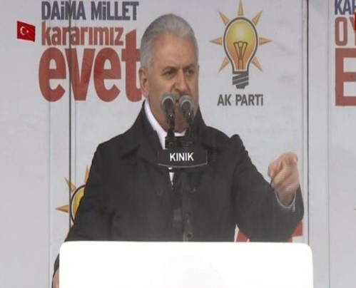 Başbakan Yıldırım'dan 'hayır'cılara gönderme