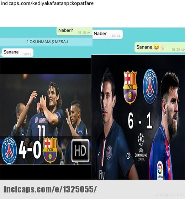 Barcelona - PSG maçı sonrası geceyi en iyi anlatan capsler