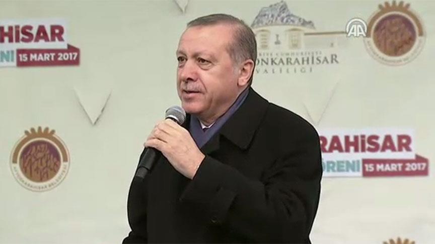 Cumhurbaşkanı Erdoğan Afyonkarahisar'da