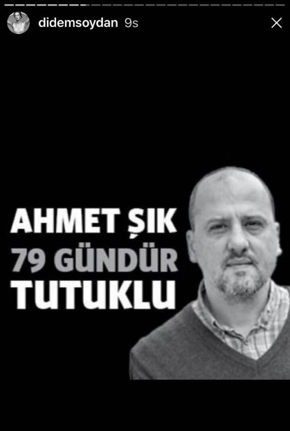 Didem Soydan'dan Ahmet Şık paylaşımı