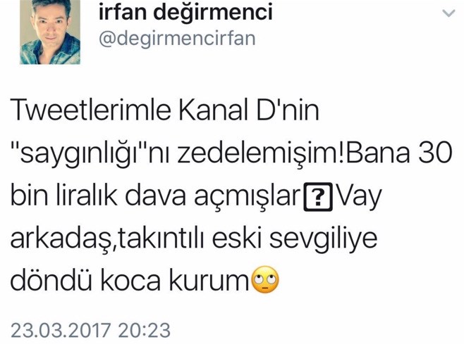 İrfan Değirmenci'den Aydın Doğan'a eleştiri