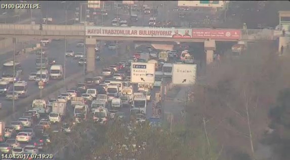 İstanbul'da Anadolu yakası trafiğini felç eden kaza