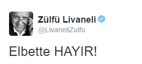 Livaneli başkanlığı öven yazısına açıklama getirdi