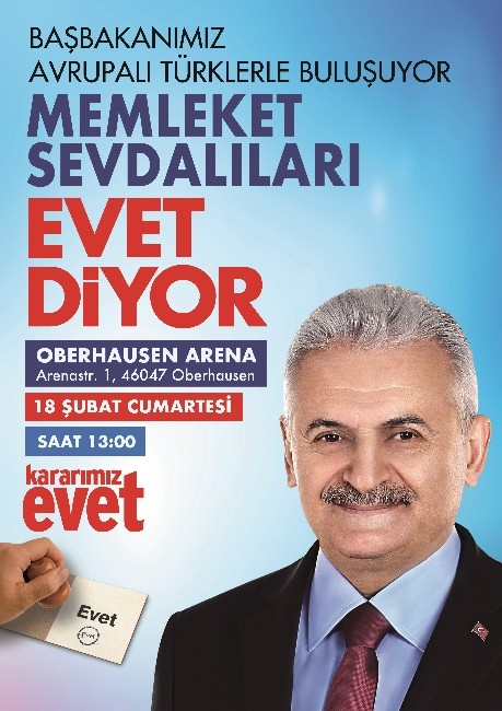 Başbakan Yıldırım Almanya’ya 