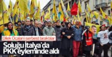 Dilek Öcalan İtalya’da PKK yürüyüşünde