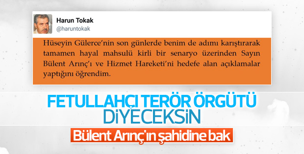 Bülent Arınç'tan açıklama