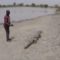 Burkina Faso’da timsahlar ve insanlar iç içe yaşıyor