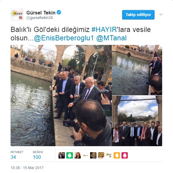 CHP'li Tekin: Şanlıurfa Şanlı Suriye olabilir