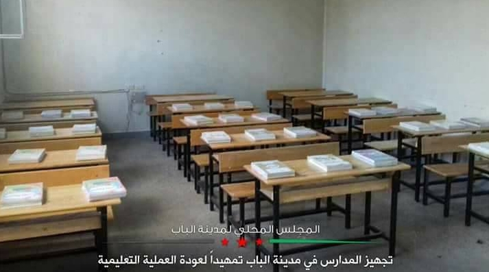 El Bab'a Türkiye'den eğitim malzemesi desteği