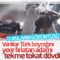 Erciş’te Türk bayrağına çirkin saldırının görüntüsü