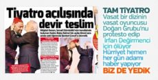 Şevket Çoruh Doğan Grubu’nu protesto etmiş güya